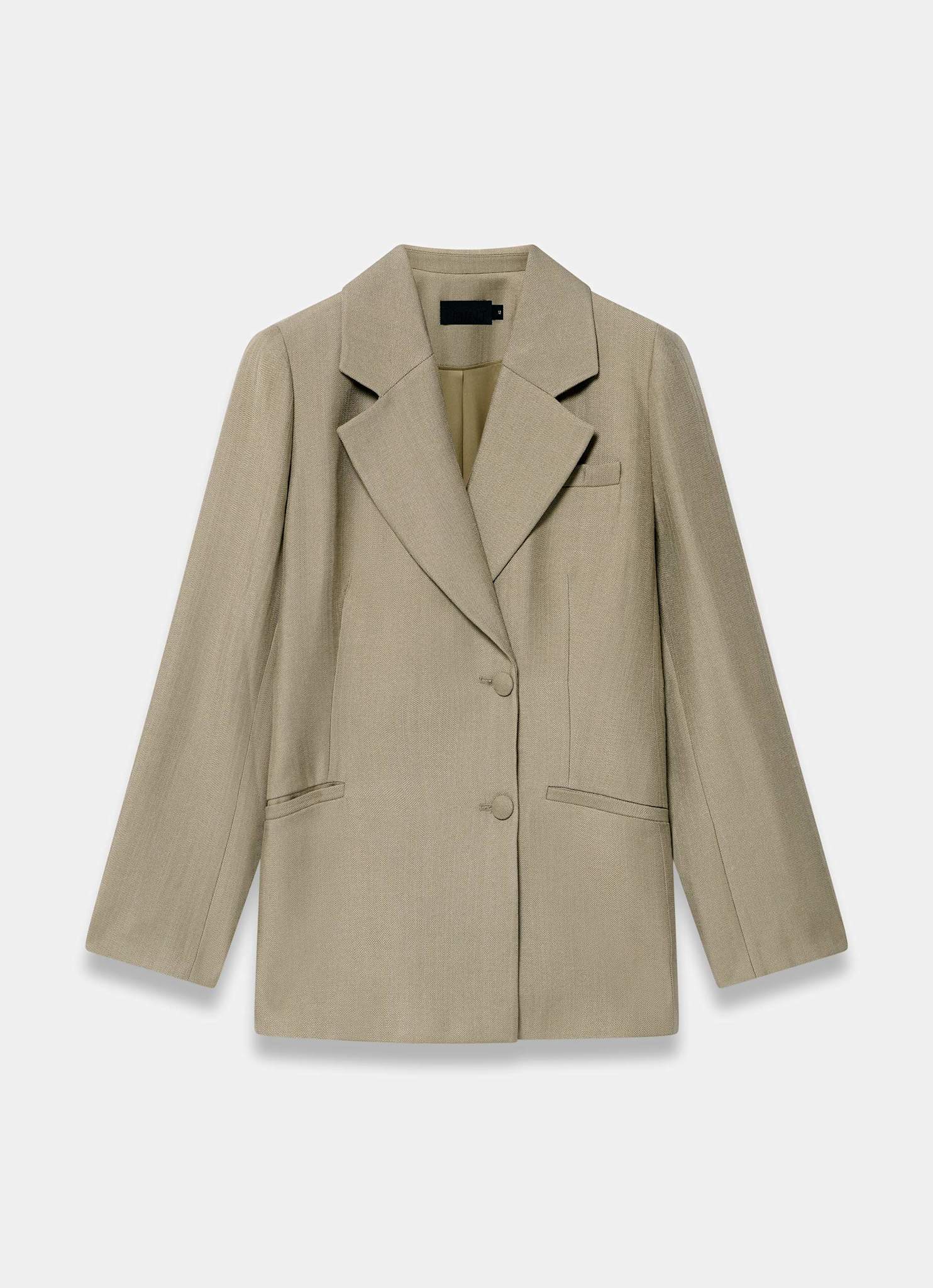 Neutral Shine Tailored Blazer