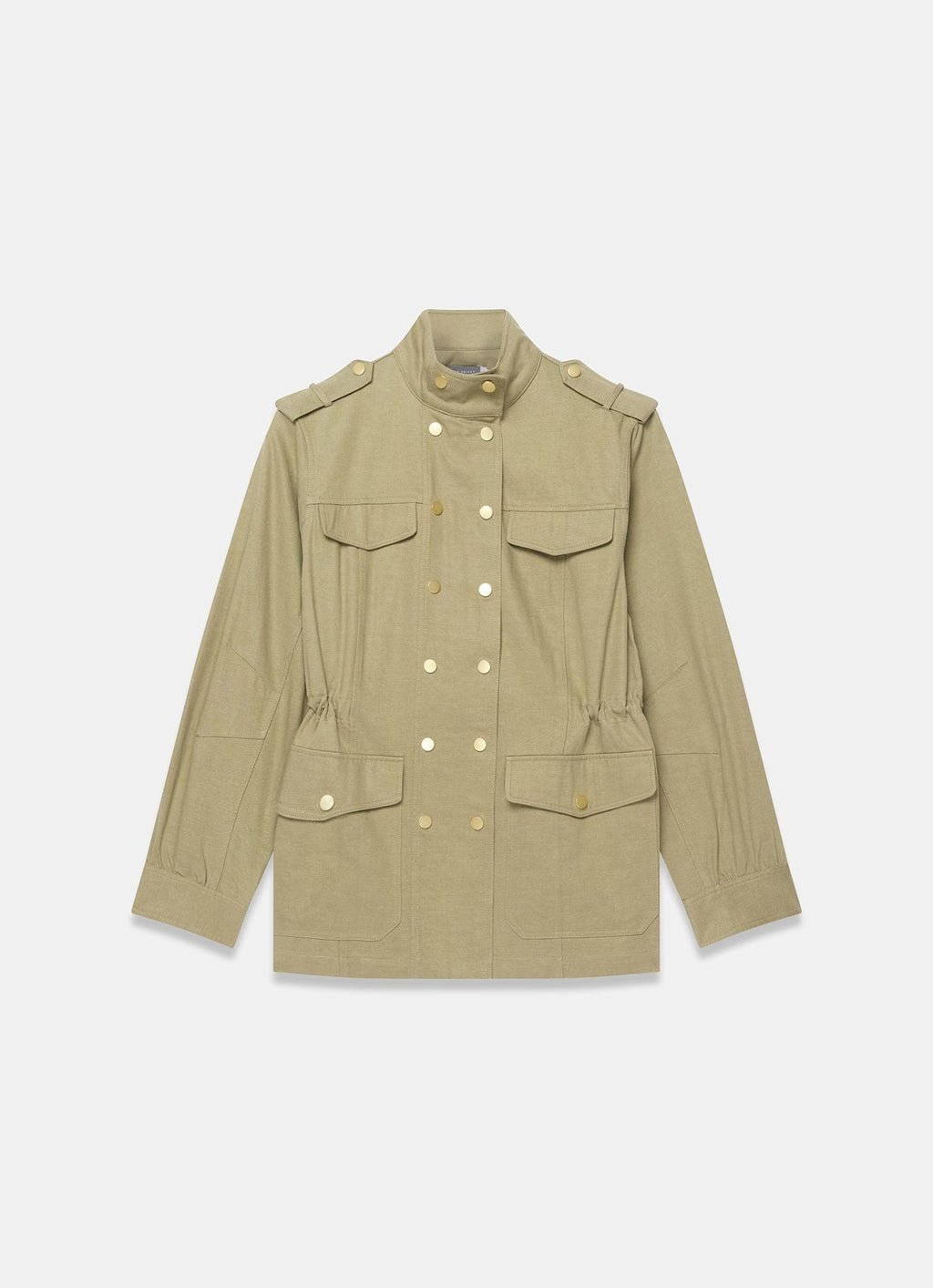 Khaki Washed Pocket Shacket