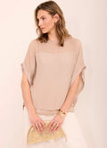 Neutral Sheer Panel Top