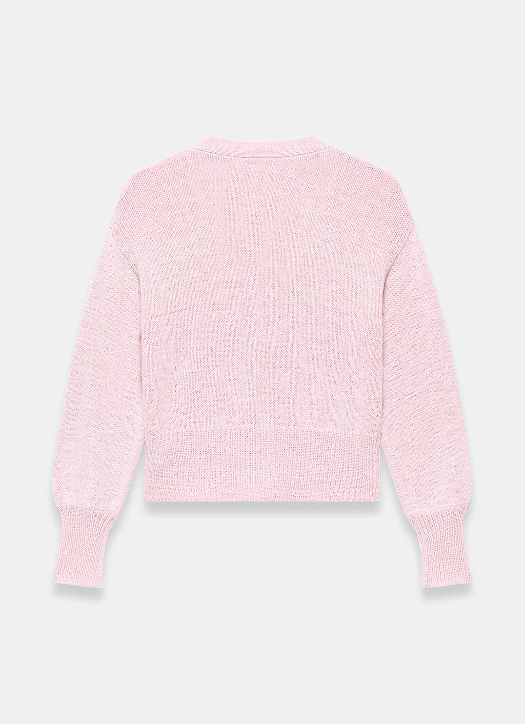 Pink Cotton Blend Cardigan