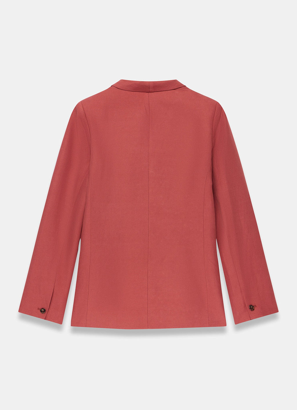 Red Linen Tailored Blazer