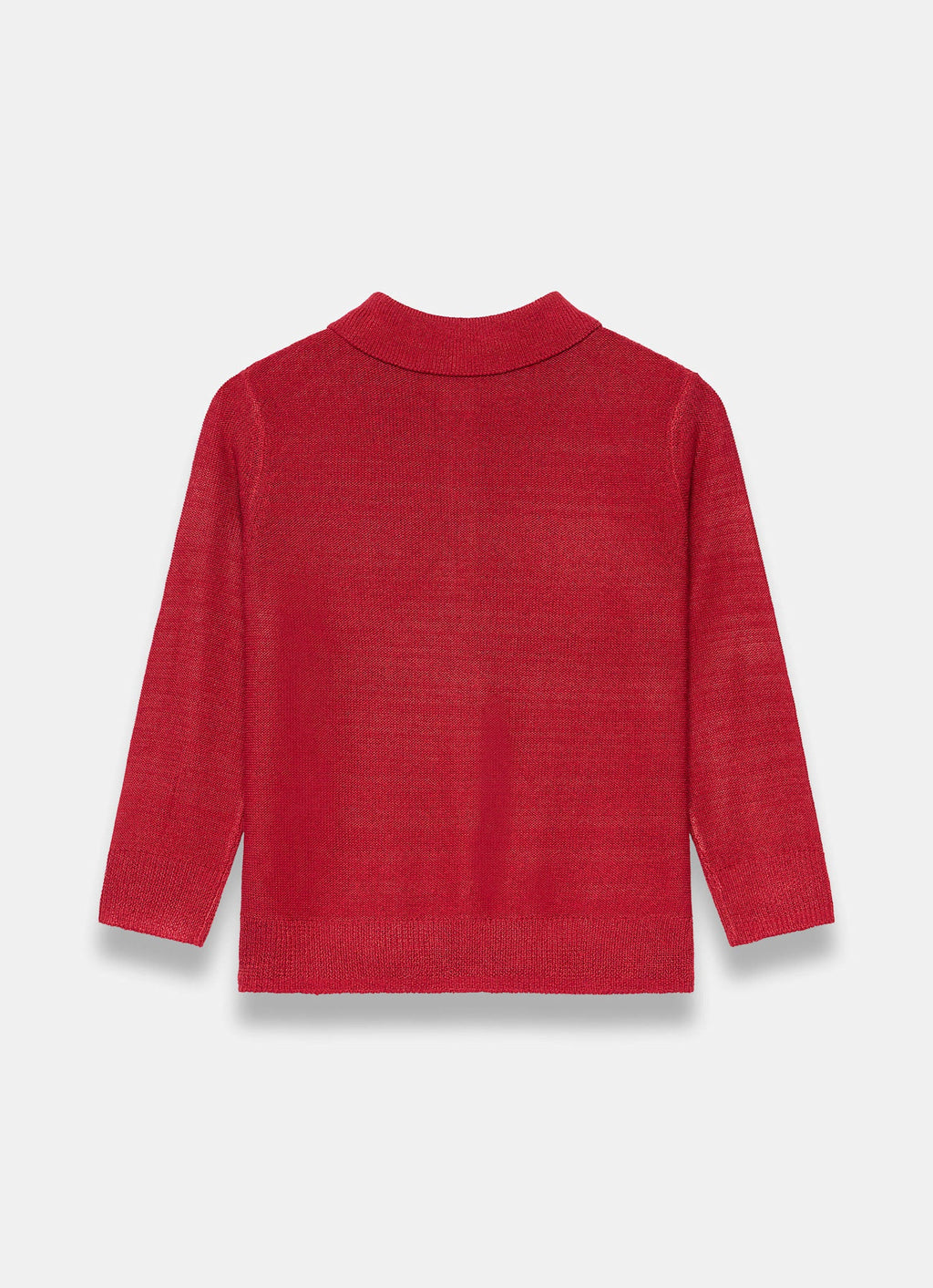 Red Metallic Knit Top